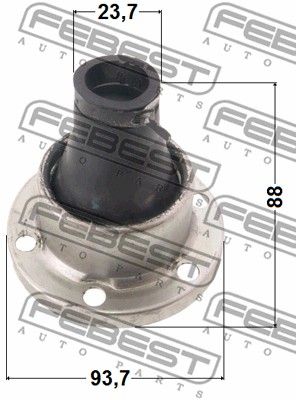 Пыльник ШРУС 1215TERSA FEBEST 1215TERSA