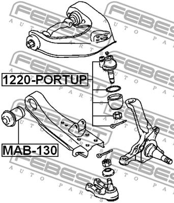 Опора шаровая 1220PORTUP FEBEST 1220PORTUP
