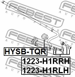 Стойка стабилизатора 1223H1RLH FEBEST 1223H1RLH