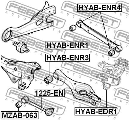 Рычаг 1225EN FEBEST 1225EN