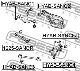 Рычаг 1225SANCR FEBEST 1225SANCR