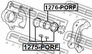 Ремкомплект суппорта 1275PORF FEBEST 1275PORF