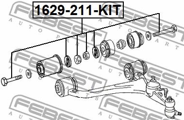 Болт 1629211KIT FEBEST 1629211KIT