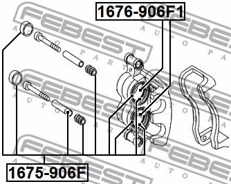 Ремкомплект суппорта 1675906F FEBEST 1675906F