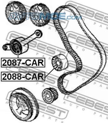 Ролик натяжной 2087CAR FEBEST 2087CAR