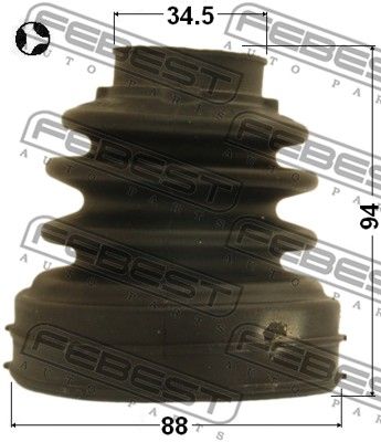 Пыльник 2115CA220RHT FEBEST 2115CA220RHT