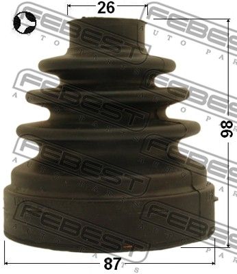 Пыльник 2115CA223LHT FEBEST 2115CA223LHT
