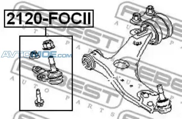 Опора шаровая 2120FOCII FEBEST 2120FOCII