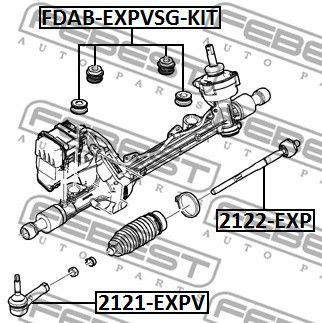 Наконечник рулевой 2121EXPV FEBEST 2121EXPV