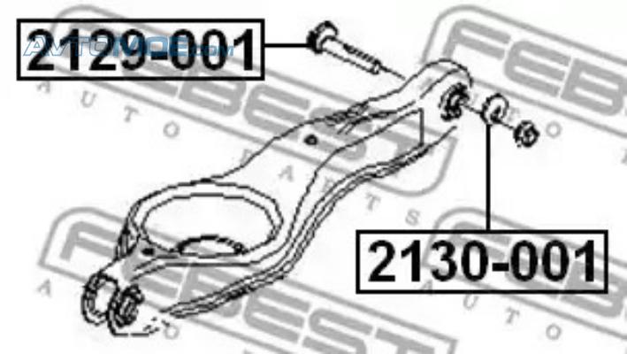 Болт 2129001 FEBEST 2129001