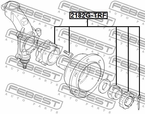 Ступица 2182GTRF FEBEST 2182GTRF
