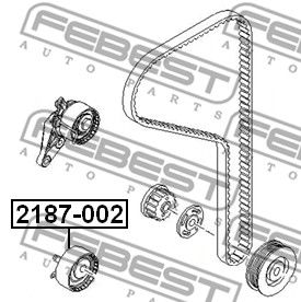 Ролик натяжной 2187002 FEBEST 2187002
