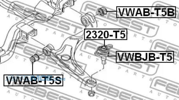 Опора шаровая 2320T5 FEBEST 2320T5