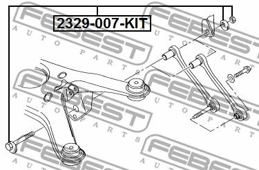 Болт 2329007KIT FEBEST 2329007KIT