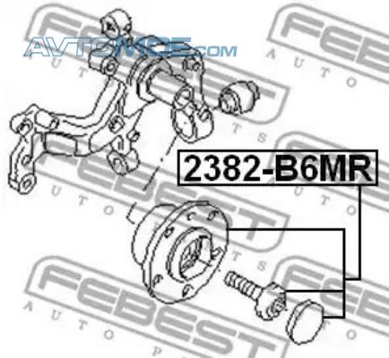 Ступица 2382B6MR FEBEST 2382B6MR