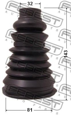 Пыльник ШРУС 2417PLOG FEBEST 2417PLOG