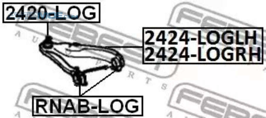 Опора шаровая 2420LOG FEBEST 2420LOG