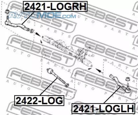 Тяга рулевая 2422LOG FEBEST 2422LOG