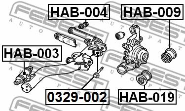 Болт 2929003 FEBEST 2929003