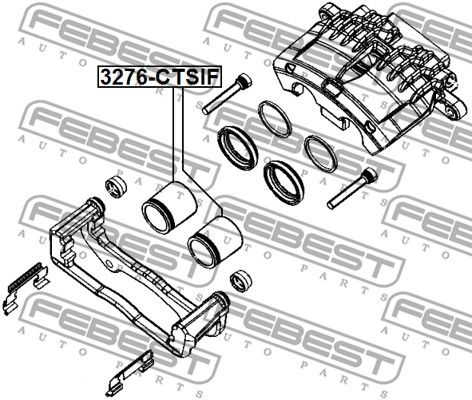 Поршень суппорта 3276CTSIF FEBEST 3276CTSIF