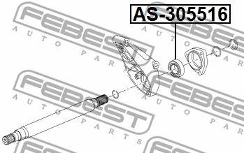 Подшипник AS305516 FEBEST AS305516