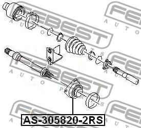 Подшипник AS3058202RS FEBEST AS3058202RS
