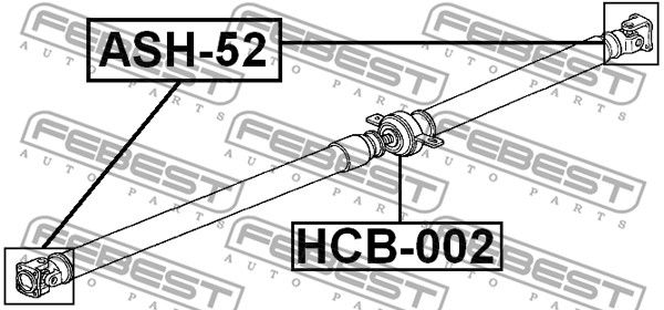 Крестовина ASH52 FEBEST ASH52