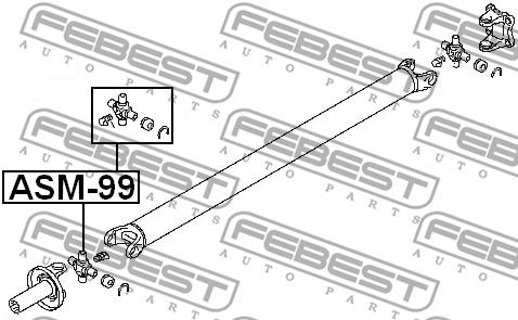 Крестовина ASM99 FEBEST ASM99