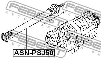 Вал карданный ASNPSJ50 FEBEST ASNPSJ50