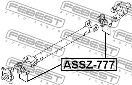 Крестовина ASSZ777 FEBEST ASSZ777