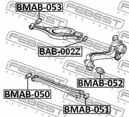Сайлентблок BAB002Z FEBEST BAB002Z