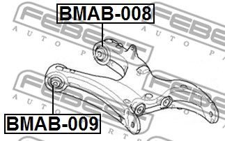 Сайлентблок BMAB008 FEBEST BMAB008