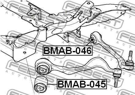 Сайлентблок BMAB045 FEBEST BMAB045