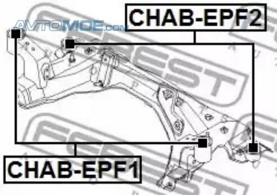 Сайлентблок CHABEPF1 FEBEST CHABEPF1