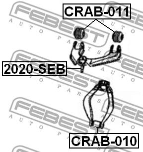 Сайлентблок CRAB011 FEBEST CRAB011