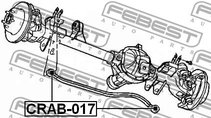 Сайлентблок CRAB017 FEBEST CRAB017
