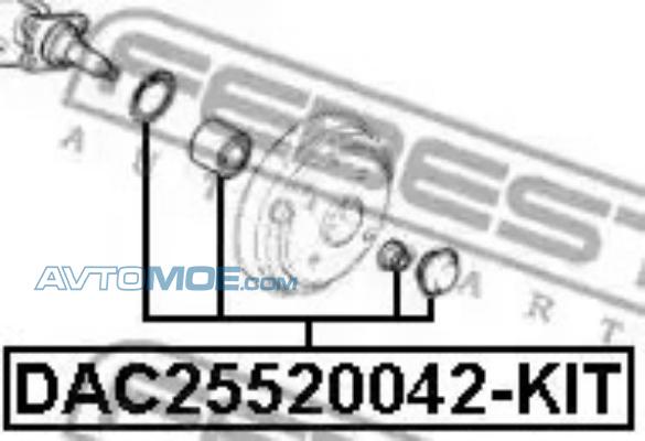 Ремкомплект DAC25520042KIT FEBEST DAC25520042KIT