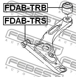 Сайлентблок FDABTRB FEBEST FDABTRB