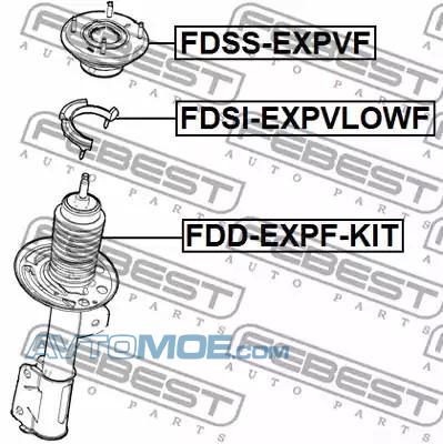 Опора амортизатора FDSSEXPVF FEBEST FDSSEXPVF