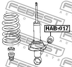 Сайлентблок HAB017 FEBEST HAB017