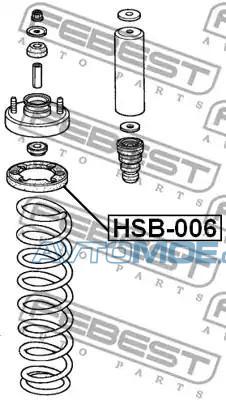Проставка пружины HSB006 FEBEST HSB006