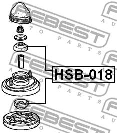 Втулка HSB018 FEBEST HSB018