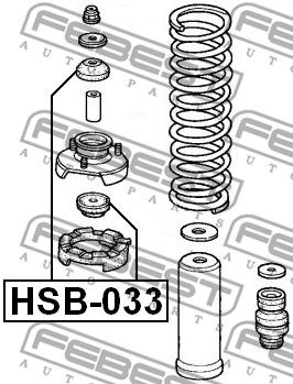 Втулка HSB033 FEBEST HSB033
