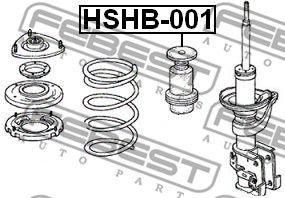 Пылезащитный комплект HSHB001 FEBEST HSHB001