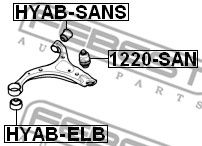 Сайлентблок HYABSANS FEBEST HYABSANS