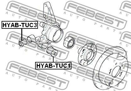 Сайлентблок HYABTUC3 FEBEST HYABTUC3