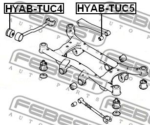 Сайлентблок HYABTUC4 FEBEST HYABTUC4