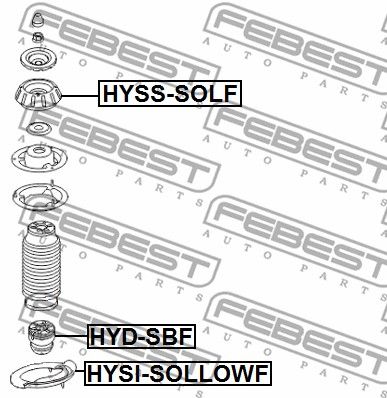 Отбойник амортизатора HYDSBF FEBEST HYDSBF