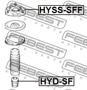 Отбойник амортизатора HYDSF FEBEST HYDSF