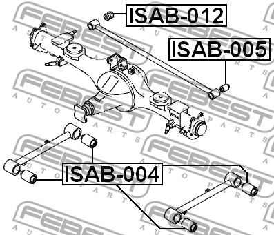 Сайлентблок ISAB004 FEBEST ISAB004